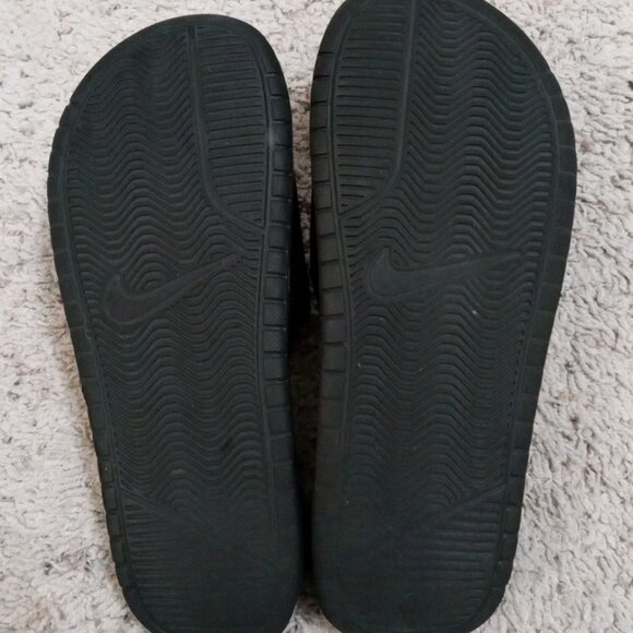Nike Benassi JDI Black & Pink Slides Sandals Women Size 9 - Picture 6 of 6